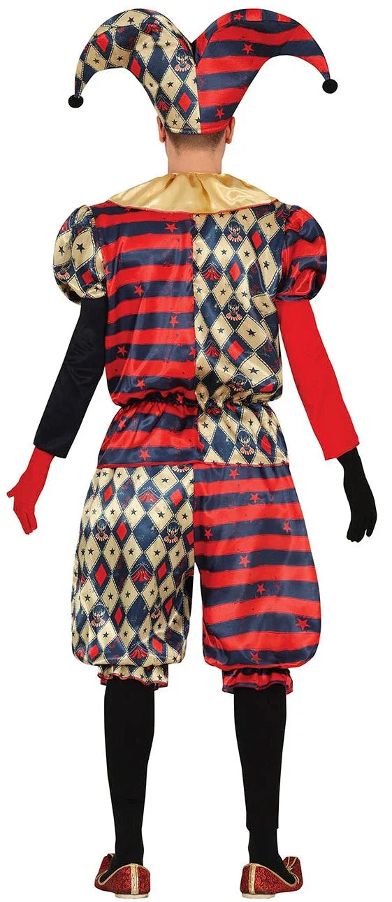 Disfraz de Arlequín Diabólico para Hombre Payasos Asesinos Guirca